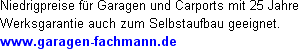 Sie suchen preiswerte massive Beton-Fertiggaragen oder Carports? Ihr Garagen-Fachmann ber&auml;t Sie gern.
